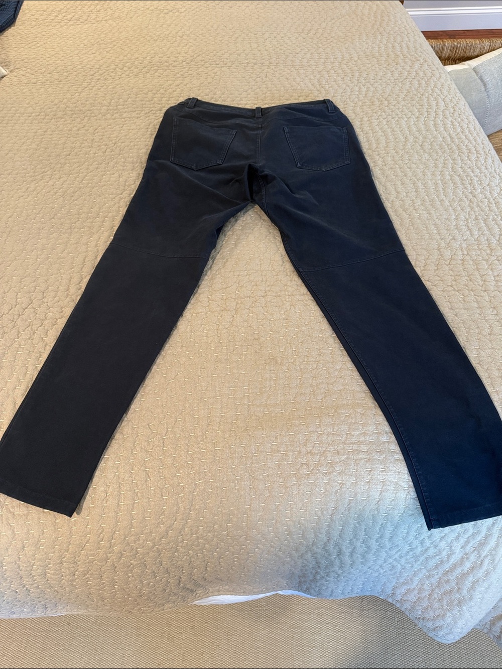 lululemon athletica Navy Men's Pants/jean like material with Button Waist - Picture 3 of 6
